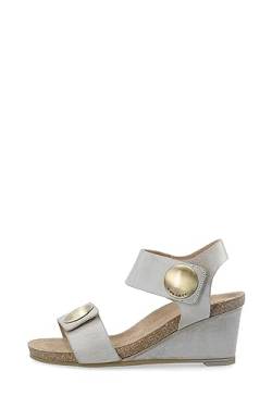 CA'SHOTT A/S Damen CASALBERTA 61201196 Velcro Button Sandal New West Veg. Tanned Leather Keilsandale, Taupe, 39 EU von CA'SHOTT A/S