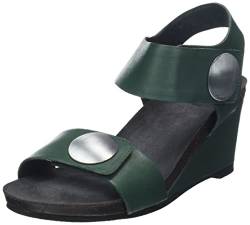 CA'SHOTT A/S Damen CASALBERTA Velcro Button Leather Heeled Sandal, Bottle Green, 38 EU von CA'SHOTT A/S