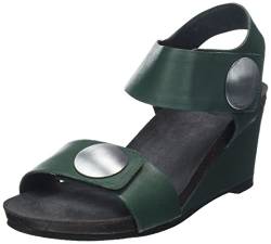 CA'SHOTT A/S Damen CASALBERTA Velcro Button Leather Heeled Sandal, Bottle Green, 40 EU von CA'SHOTT A/S