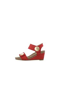 CA'SHOTT A/S Damen CASALBERTA Velcro Button Nubuck Heeled Sandal, Red, 39 EU von CA'SHOTT A/S