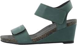 CA'SHOTT A/S Damen CASALBERTA Velcro Leather Heeled Sandal, Bottle Green, 38 EU von CA'SHOTT A/S