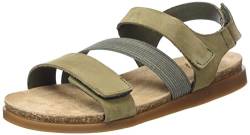 CA'SHOTT A/S Damen CASALICE Velcro Elastic Nubuck Flat Sandal, Olive, 38 EU von CA'SHOTT A/S