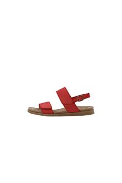 CA'SHOTT A/S Damen CASALICE Velcro Nubuck Flat Sandal, Red, 38 EU von CA'SHOTT A/S