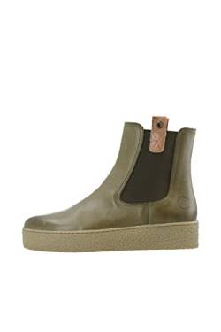 CA'SHOTT A/S Damen CASCAMILLA Chelsea Brushed Leather Ankle Boot, Olive, 39 EU von CA'SHOTT A/S