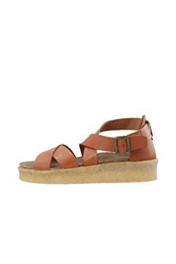 CA'SHOTT A/S Damen CASDAGMAR Cross Closed Heel Vegetable Tanned Leather Sandal, Cognac, 38 EU von CA'SHOTT A/S