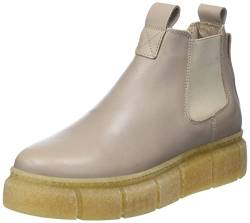 CA'SHOTT Damen CASFLORA Chelsea Low Cut Smooth Leather Ankle Boot, Taupe, 39 EU von CA'SHOTT