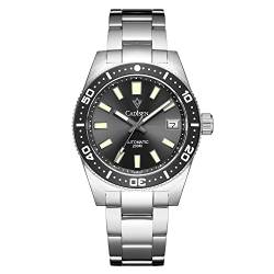 CADISEN Herren Automatische Uhren Mechanisches NH35 Uhrwerk Casual Herren Armbanduhr Wasserdicht Saphir Glas Armbanduhr, schwarz, Mechanisch von CADISEN
