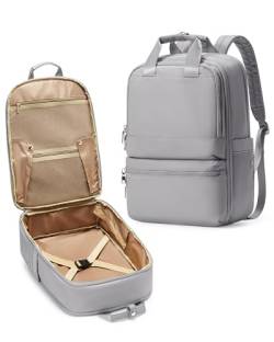 CADOLIM Großer Reiserucksack, Handgepäck-zugelassener Rucksack für Reiserucksäcke, wasserdicht, persönliche Gegenstände, Silbergrau, Standard, Modern von CADOLIM