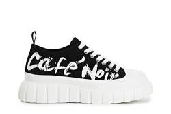 Cafe Noir Sneakers aus Stoff mit LOGOLATERALE - C1DG9320 - Schwarz, 36 von CAFèNOIR