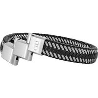 CAÏ Silberarmband Caï Herren-Armband Edelstahl, Leder, Modern von CAÏ