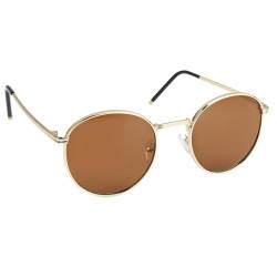 CAIHINIER Vintage Round Polarized Sunglasses - Retro Metal Frame for Men and Women von CAIHINIER