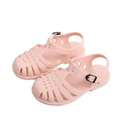 CAIJ Kleinkind Kinder Jelly Schuhe Kinder flache Gladiator Jelly Sandalen Jungen Mädchen Unisex Wasser Sandalen Pink von CAIJ