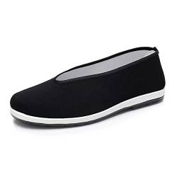 Kung Fu Tai Chi Martial Arts Schuhe Chinesische Slip On Stoffschuhe für Herren Schwarz Traditionelle Peking Schuhe von CAIJ