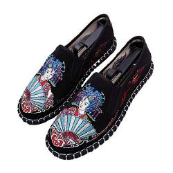 Kung Fu Tai Chi Schuhe für Männer Frauen Unisex Applikation Chinesische Stoffschuhe Slip On Martial Arts Schuhe Schwarz von CAIJ