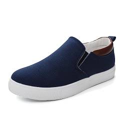 Low-Top Slip Fashion Sneakers Casual Canvas Sneakers Comfortable Flats Breathable Slip On Sneakers Low Slip On Loafers Boat Shoes Walking Driving Tennis Outdoor Men's Sneakers von CAIJ