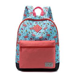 Vorschule Schultaschen， Dinosaurier-Flamingo-Muster Kinder Kinder Rucksäcke Leichte Schulter Rucksack Daypack für Jungen und Mädchen (pink) von CAIWEI