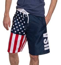 Calhoun Sportswear Usa American Flag Herren Swim Boardshorts (Medium) von CALHOUN