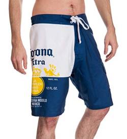 Corona Herren Boardshorts Bottle Label - mehrfarbig - Large von CALHOUN