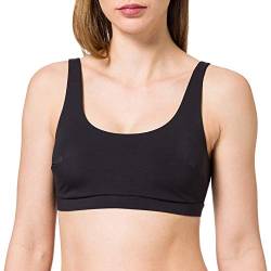 CALIDA Damen Bustier Natural Skin, Schwarz aus Lyocell und Roica, mit anpassbarem Verschluss, Größe: 32/34 von CALIDA