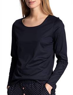 CALIDA Damen Favourites Dreams Top met lange mouwen Pyjamaoberteil, Dark Lapis Blue, M von CALIDA