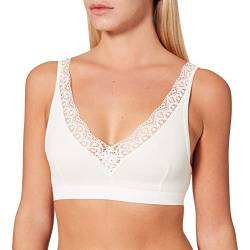 CALIDA Damen Natural Comfort Lace Soft BH, Leisure White, 36-38 EU von CALIDA