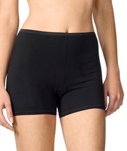 CALIDA Damen Panty Comfort, schwarz aus Baumwolle und Elastan, vom Nabel bis zum Beinansatz mit elastischem Bund, Größe: 52/54 von CALIDA