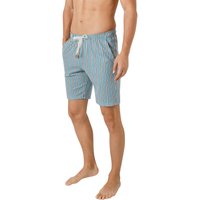 CALIDA Herren Pyjamashorts blau Jersey-Baumwolle Gestreift von CALIDA