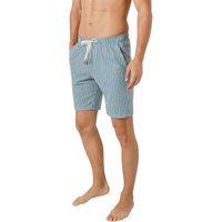 CALIDA Herren Pyjamashorts blau Jersey-Baumwolle Gestreift von CALIDA