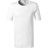 CALIDA Herren T-Shirt weiß Baumwolle unifarben von CALIDA