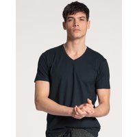 CALIDA Remix Shirt, Modern Fit, V-Ausschnitt, für Herren, blau, M von CALIDA