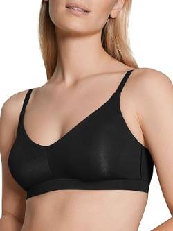 Calida Damen Natural Skin BH, Blickdicht, Black C2C, 48-50 von CALIDA