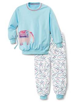 Calida Unisex Baby Toddlers Elephant Pyjamaset, Crystal Blue, 80 von CALIDA