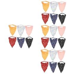 24 Stk Stirnband Haarbänder Haartaschentücher für Damen kariertes Bandana mädchen stirnbänder Haarschal Bandana-Stirnbänder für Frauen Bandanas für Frauen Dreieck Haartuch Fräulein von CALLARON