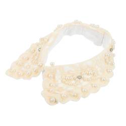 CALLARON 1Stk falsches Halsband Colliers Halskette für Frauen Perlenketten für Frauen Hemdkragen dekorativer falscher Kragen abnehmbarer falscher Kragen Shirt schmücken Südkorea Baumwolle von CALLARON