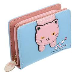 CALLARON 2st Geldbörse Kindergeschenk Kawaii-Kleidung Brieftasche Für Telefon Halter Dreifach Handytasche Aus Leder Kleine Wechseltasche Ändern Münze Fräulein Kartenhalter Pu-Leder Beutel von CALLARON