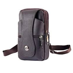 CALLARON 3 STK Handytasche Herren Herren-Geldbörsen aus Leder Herrenbrieftasche tragbare Handtasche Businesstasche aus Rindsleder intelligent Gürteltasche Handyhülle Business-Tasche Mann von CALLARON