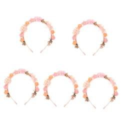 CALLARON 5St Stirnband hair clip flower haarblume Hochzeitsdekoration Schmücken Party-Haarbänder Gastgeschenke Handbuch künstliche Blütenkopf Haarschmuck Mädchen Kopfbedeckung von CALLARON