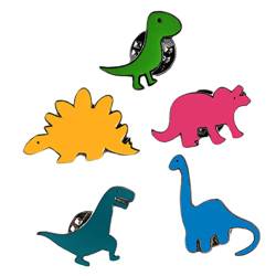 CALLARON 5st Cartoon-dinosaurier-brosche Süßer Rucksack Anstecknadeln Für Rucksäcke Dinosaurier-broschen Für Frauen Personalisierter Schmuck Für Frauen Taschen Abzeichen Zinklegierung von CALLARON