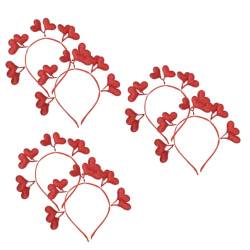 CALLARON 6 Stk Liebe Stirnband Accessoires Zum Valentinstag Pailletten-herz-stirnband Damen Stirnbänder Valentinstag-foto-requisite Herz Tiara Herzförmig Fräulein Filzstoff Bilden von CALLARON