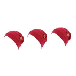 CALLARON Damen Stirnbänder 3st Schlafhaube Anti-Strangulation Knopf Fräulein Hüte Für Frauen von CALLARON