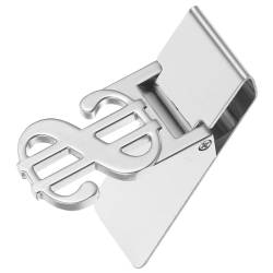 CALLARON Geldbörsen Geldscheinklammer wechseln Geldklammern für Männer Ausweishalter Stainless Steel inoxlm rostfreie Geldklammer Kleiner Karoclip Metall Geldbörse Karte Kleiner Klipp von CALLARON