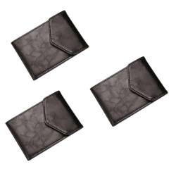 CALLARON Herrenbrieftaschen 3St Geldbörse multifunktionale Handtasche Business-Clutch für Herren Pu Kartenhalter Mann Geldbörsen von CALLARON