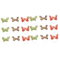 CALLARON Partyzubehör 18 Stk Weihnachtsgeweih Stirnband Festlicher Entzückender Kopfschmuck Entzückender Weihnachtskopfschmuck Weihnachtselemente Haarbänder Weihnachtsutensilien Papier von CALLARON