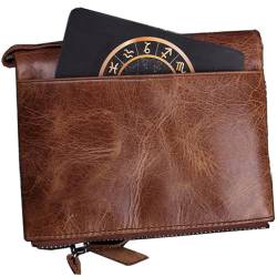 CALLARON Retro-Clutch für Männer Ledergeldbörse für Damen Wechselgeldbörse für Damen Brieftasche Geldbörsen Geldbörse aus Leder Herren lässige Geldbörse beiläufig Handtasche Mann von CALLARON