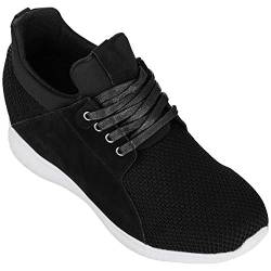 CALTO - H71922-3,2 Zoll Taller - Größe 48 EU Höhe zunehmende Aufzug Schuhe - Black Fashion Sneakers von CALTO