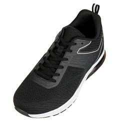 CALTO Herren-Schuhe, unsichtbar, höhensteigend, superleicht, sportlich, 6,1 cm größer, schwarz, 41 EU von CALTO