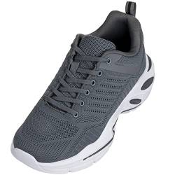 CALTO Herren-Schuhe, unsichtbar, höhensteigend, superleicht, sportlich, 6,6 cm größer, GRAU, 39.5 EU von CALTO