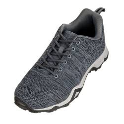 CALTO Herren unsichtbare Höhensteiger-Schuhe – super leichte sportliche Sneakers – 6,1 cm größer, Grau - grau - Größe: 41 1/3 EU von CALTO
