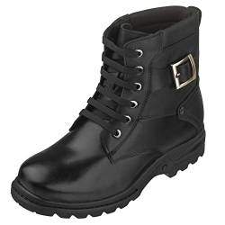 Calto T14002 Herren-Schuhe, unsichtbar, höhenverstellbar, Leder, Schnürstiefel, 8,1 cm hoch, Schwarz, Schwarz (schwarz), 39 EU von CALTO