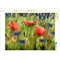 CALVENDO Puzzle CALVENDO Puzzle Aquarell Mohn 1000 Teile Lege-Größe 64 x 48 cm Foto-Puzzle Bild von Jitka Krause, 1000 Puzzleteile von CALVENDO